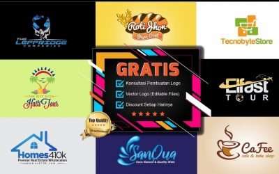 Jasa Desain Logo Makanan & Minuman Terbaik Bebas Revisi