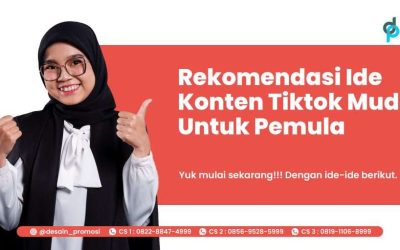 Rekomendasi Ide Konten Tiktok Mudah Untuk Pemula